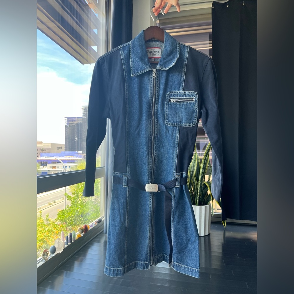 90s denim dress